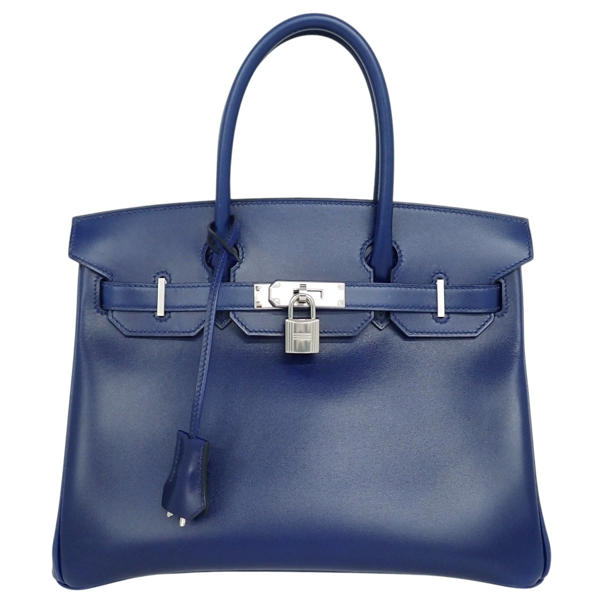 Birkin 30,Tadelakt皮,电光蓝,银色五金,W刻印