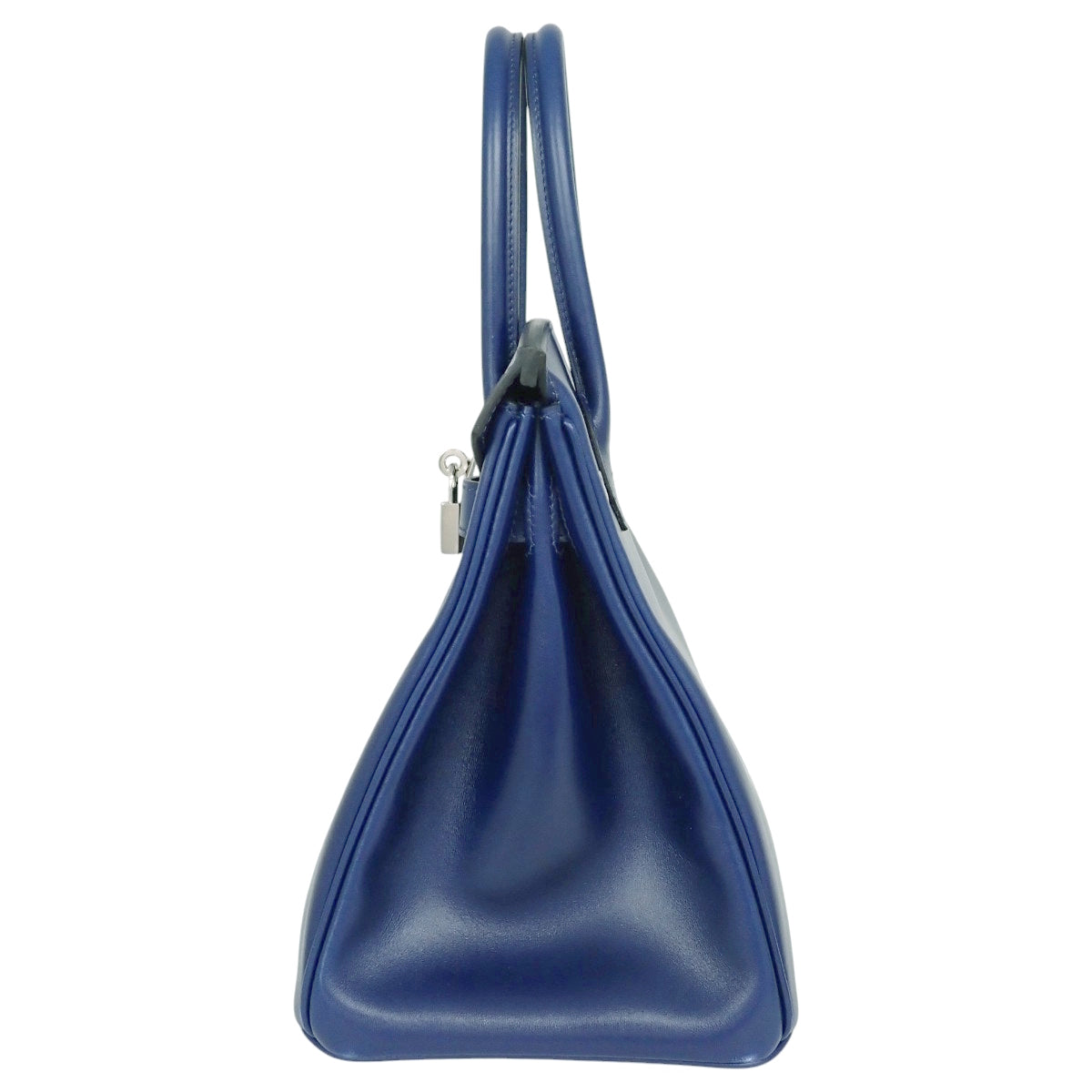 Birkin 30 Tadelakt Bleu Electrique Silver Hardware W Stamp