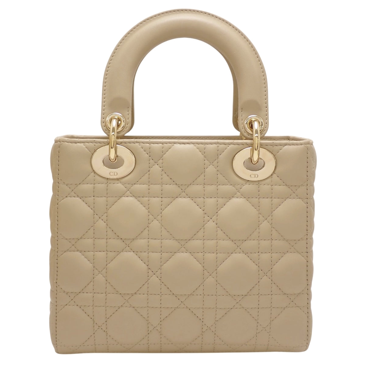 カナージュ Lady Dior My ABCDior バッグ スモール ラムスキン パウダーベージュ M0538ONGE_M51U