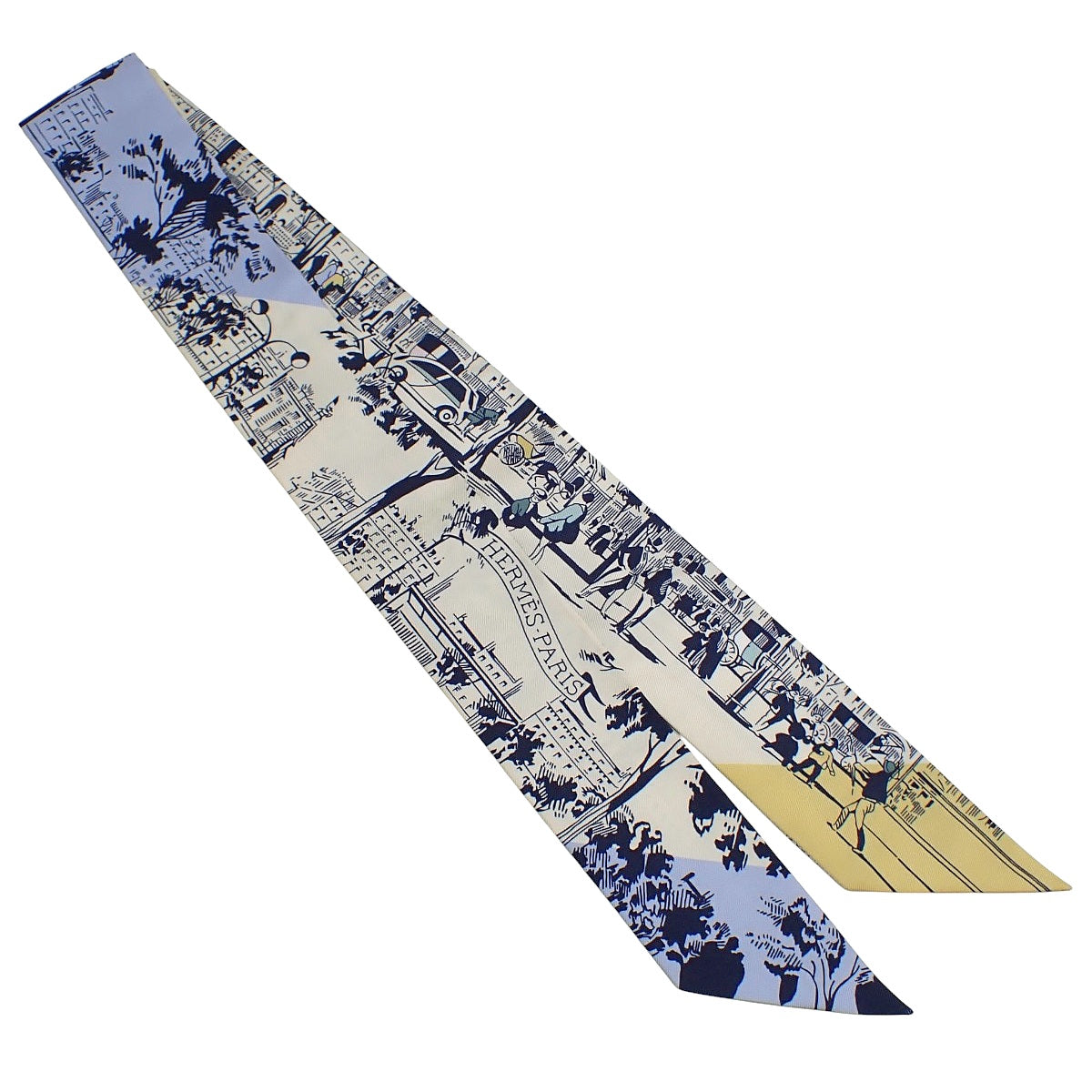 TWILLY SILK CRÈME/BLEU/JAUNE H062910S 04