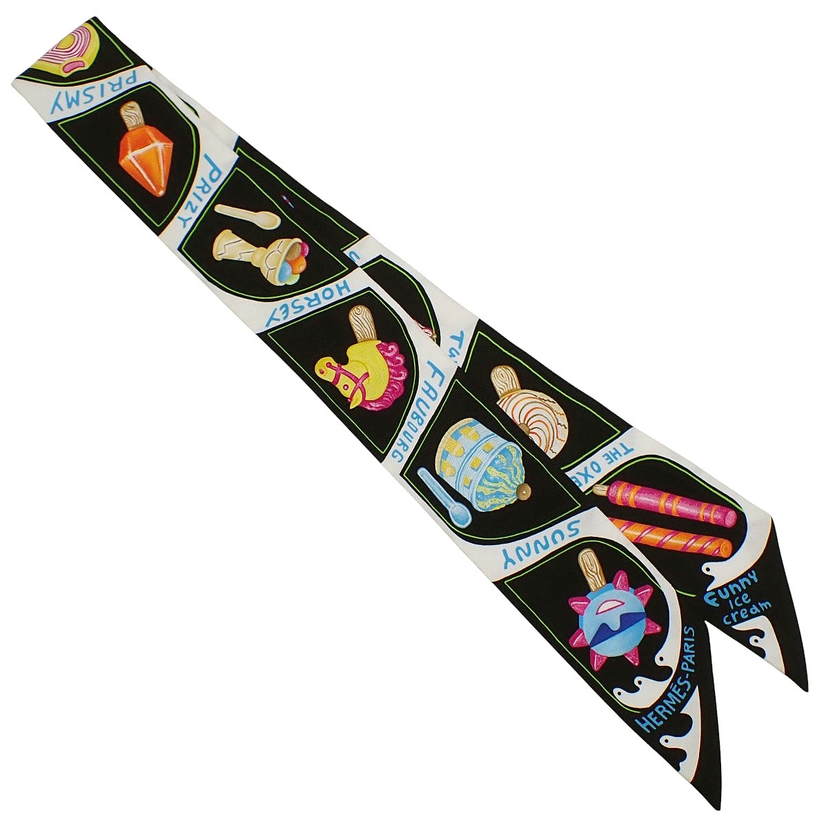 Funny Ice Cream Twilly Silk H064109S 01