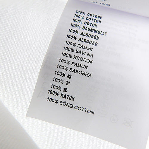 Logo Plate T-Shirt Apparel Clothing Fashion Short Sleeve XS Cotton