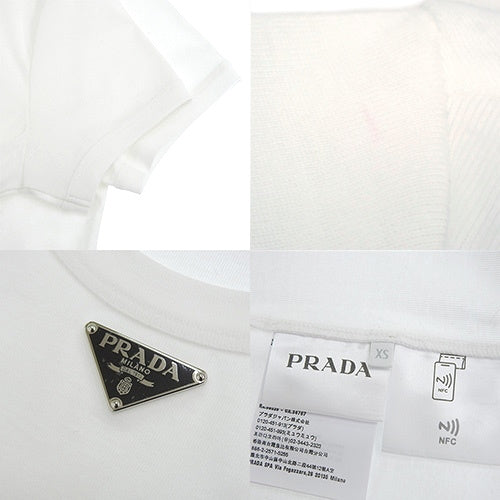 Logo Plate T-Shirt Apparel Clothing Fashion Short Sleeve XS Cotton