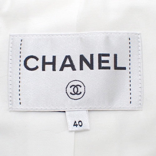 Coco Mark Pearl Button Tweed Jacket Size 40 P74