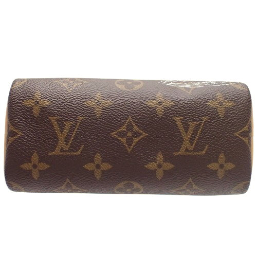 Monogram Nano Speedy, Monogram Canvas, Brown, Beige, Multicolor, M82624 (currently available as of January 2024), Vivienne 2-way shoulder mini bag.
