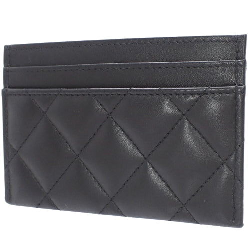 Matelasse Coco Mark Card Holder, Business Card Case, Pass Case, Star Pass Case, Lambskin