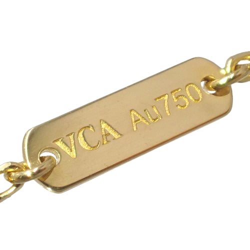 ヴィンテージ アルハンブラ ペンダント タイガーズアイ イエローゴールド K18YG アクセサリー ジュエリー タイガーズアイ 四つ葉 クローバー
