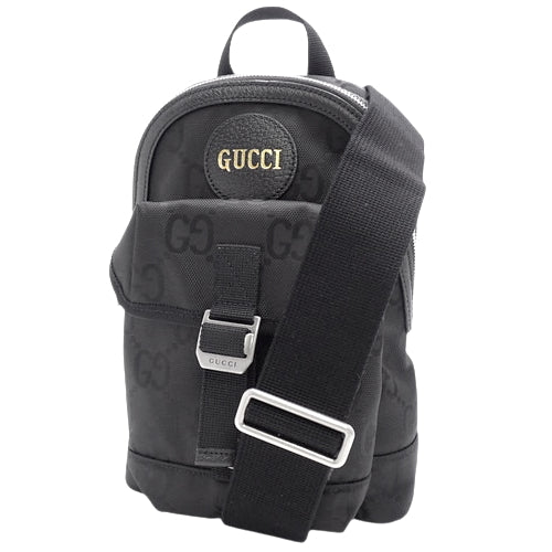 Off-the-Grid Sling Bag in GG Canvas, Black, 658631. Crossbody, shoulder, and over-the-shoulder bag. Jumbo GG.