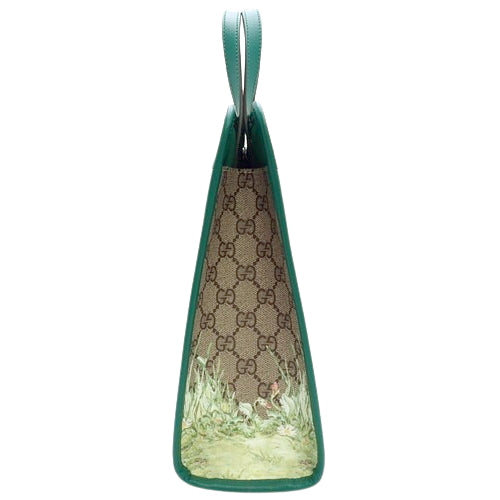 Gucci Children's Peter Rabbit Tote Bag, Mini Tote, Peter Rabbit Collaboration, Rabbit, GG Supreme Canvas, Beige, Ebony, 605614 FACZU 8459 (Current as of May 2024)