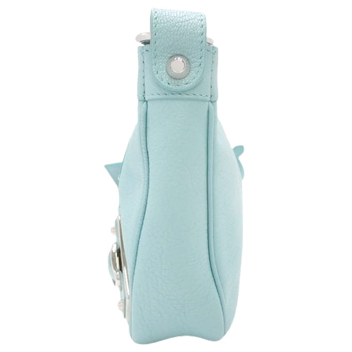Giant Hip Bag, Calfskin, Sky Blue, 390164 AQ40N, 2-Way (shoulder or crossbody bag)