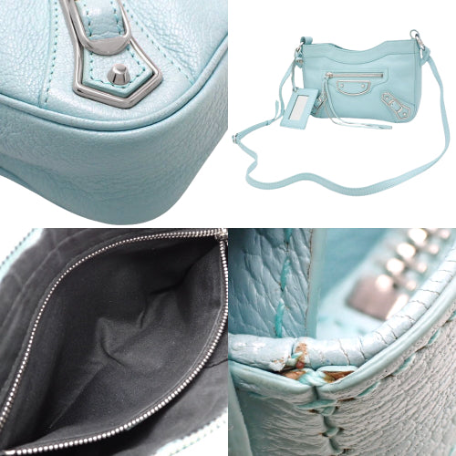 Giant Hip Bag, Calfskin, Sky Blue, 390164 AQ40N, 2-Way (shoulder or crossbody bag)