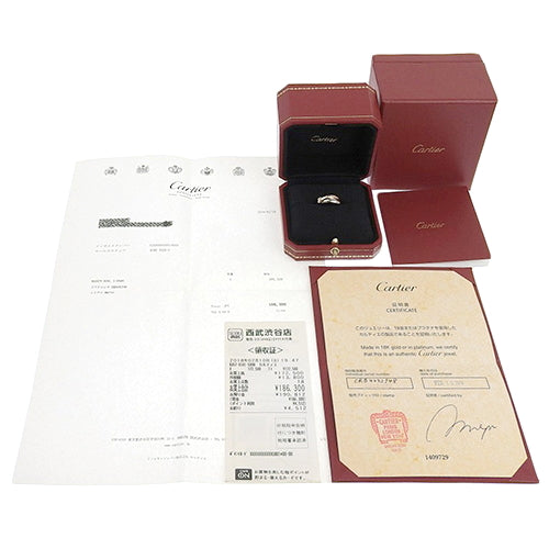 Trinity Ring Small Model, White Gold (K18WG), Pink Gold (K18PG), Yellow Gold (K18YG), Accessory, Jewelry, 3-band, Triple Band