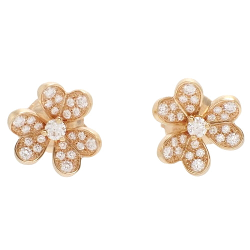 フリヴォル ピアス ミニモデル ダイヤモンド ピンクゴールド K18PG アクセサリー ジュエリー 花 フラワー