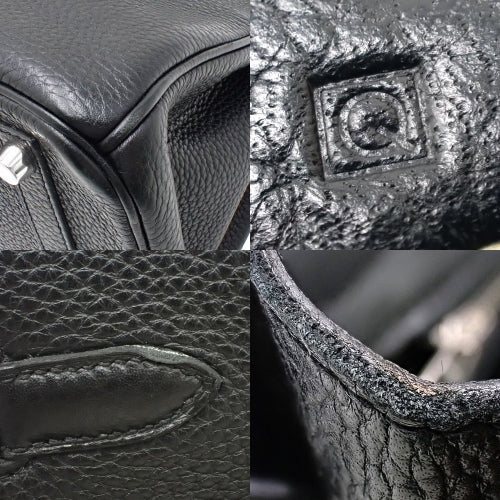 バーキン 30 トゴ パラジウム金具 ブラック シルバー金具 □Q刻印