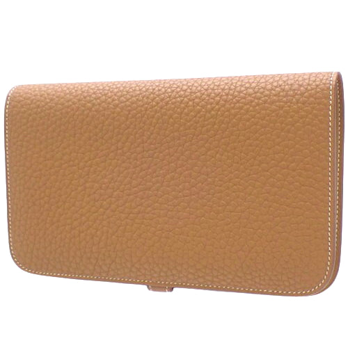 Dogon Duo Taurillon Clemence leather with palladium hardware and gold W stamp