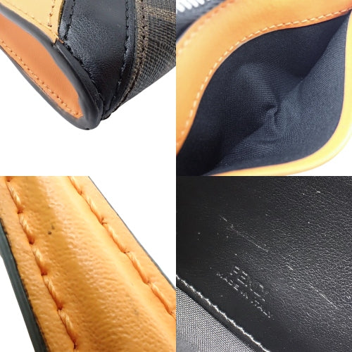 カードケース ミニ財布 L字ファスナー ズッカ柄 レザー 7M0330