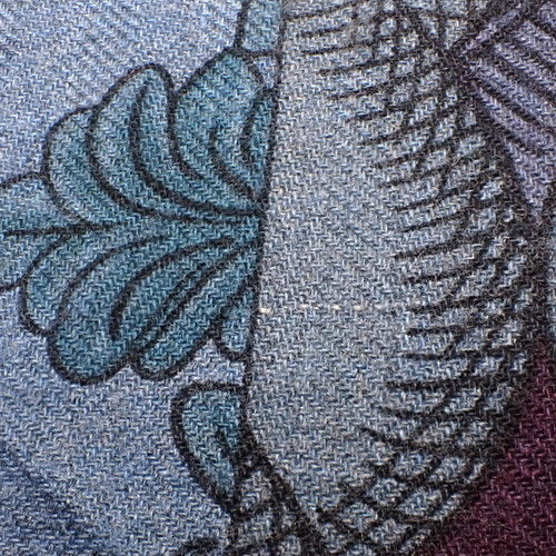 CAVALLERIA DETRIERS 马镫图案140cm大方巾 喀什米尔羊绒真丝混纺