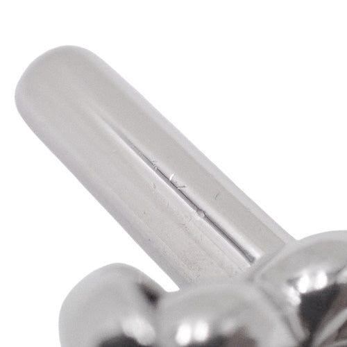 Double-row Grennan leather bracelet with palladium hardware, crafted by Swift leather.