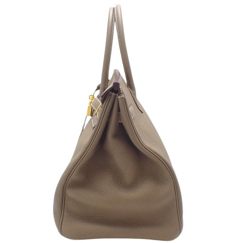 Birkin 35 Togo Etoupe/Etoupe Gold Hardware A Stamp