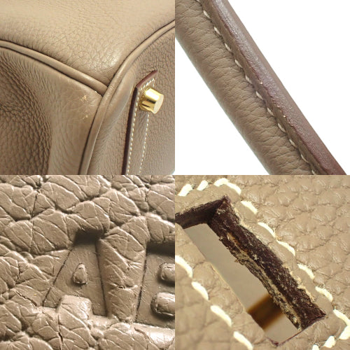 Birkin 35 Togo Etoupe/Etoupe Gold Hardware A Stamp