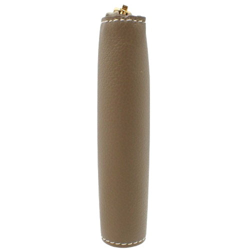 Zip Ango Etoupe/Etoupe Evercolor Gold Hardware W Stamp Round Zip Wallet Chaine d'Ancre Bifold