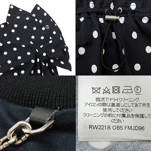フラウンス ポルカドット ジャージーワンピース S 22SS RW221B
