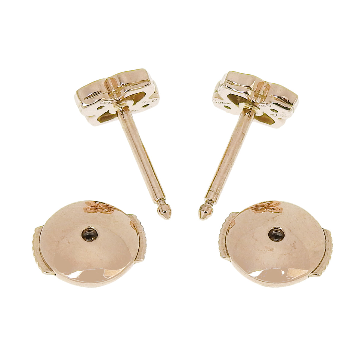 Hindu-style diamond earrings, 18K pink gold (PG), accessory, jewelry.