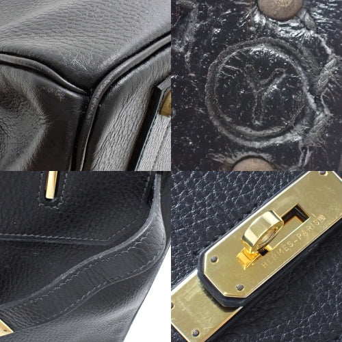 Birkin 40, Alden leather, black, gold hardware, ○Y stamp.