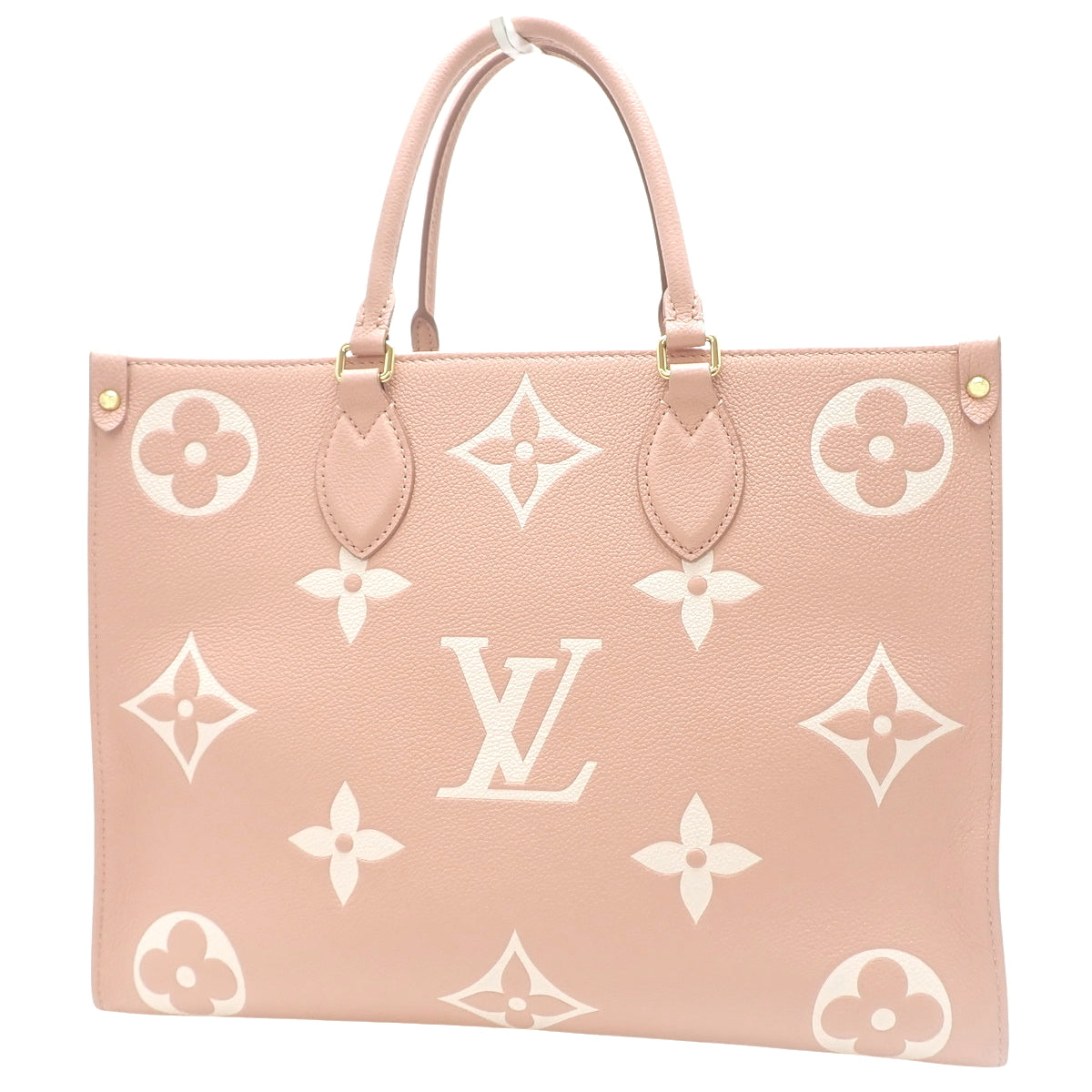 Monogram Empreinte On The Go MM, Monogram Empreinte Rose Trianon/Cream, M46286, 2-way shoulder handbag.