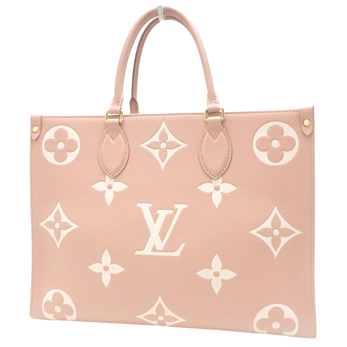 Monogram Empreinte On The Go MM, Monogram Empreinte Rose Trianon/Cream, M46286, 2-way shoulder handbag.