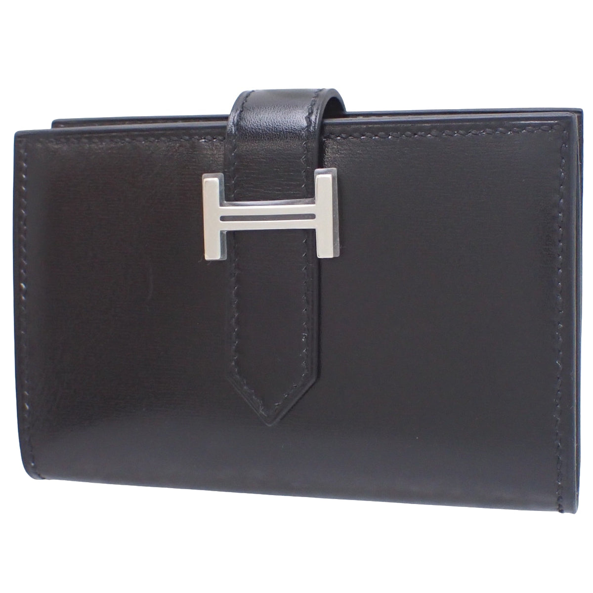 ベアン ミニ ボックスカーフ パラジウム金具 W刻印