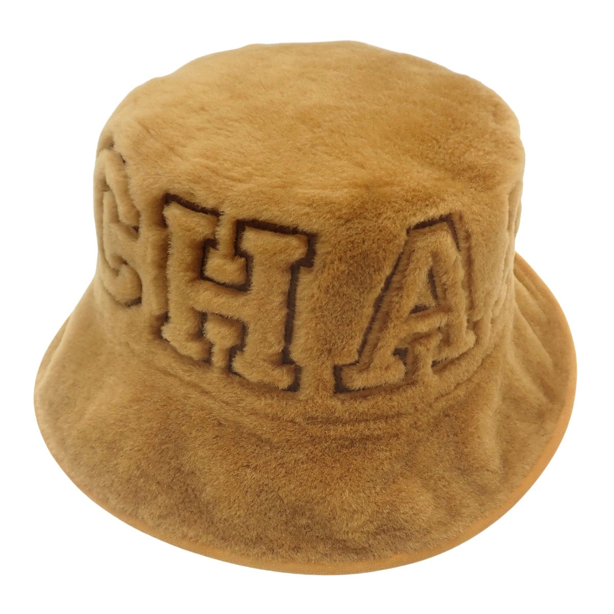 Coconage reversible bucket hat in fur, suede/suede, and mouton, 24N stamped.