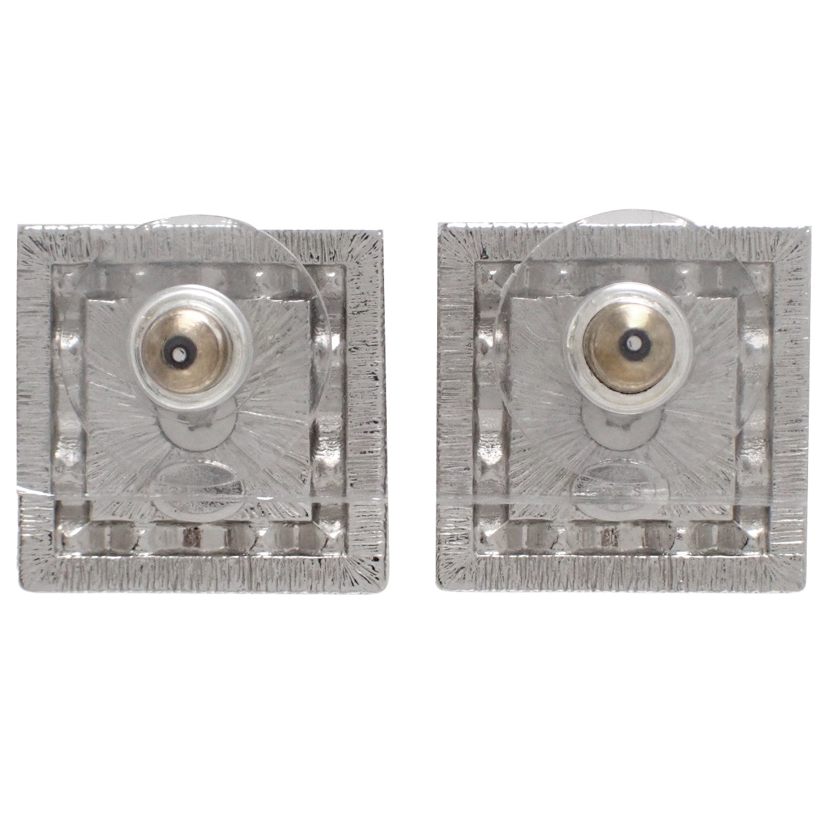 Coco Mark Rhinestone Pearl Earrings, Metal