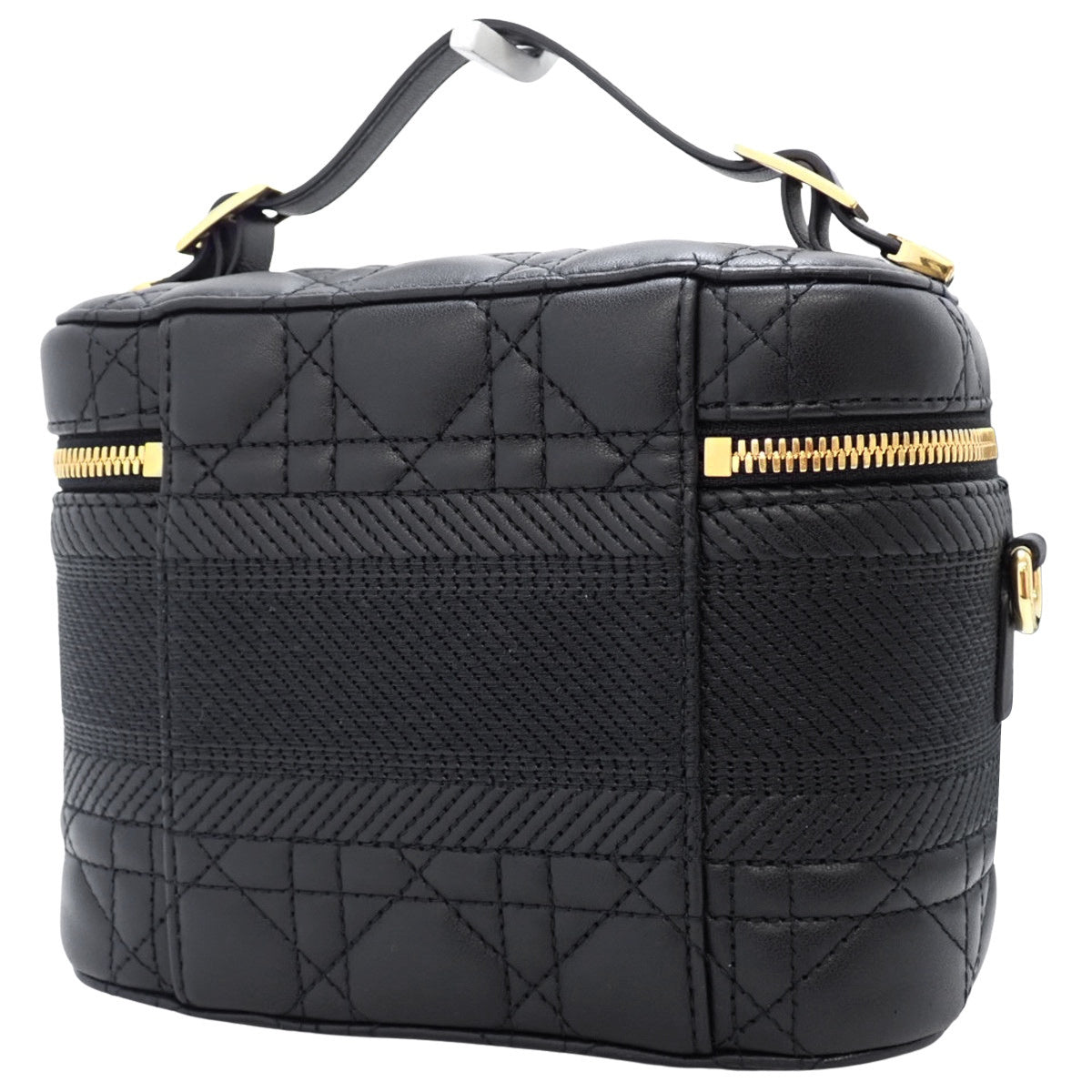 カナージュ ディオール トラベル スモール ヴァニティ レザー ブラック S5488UNTR_M900