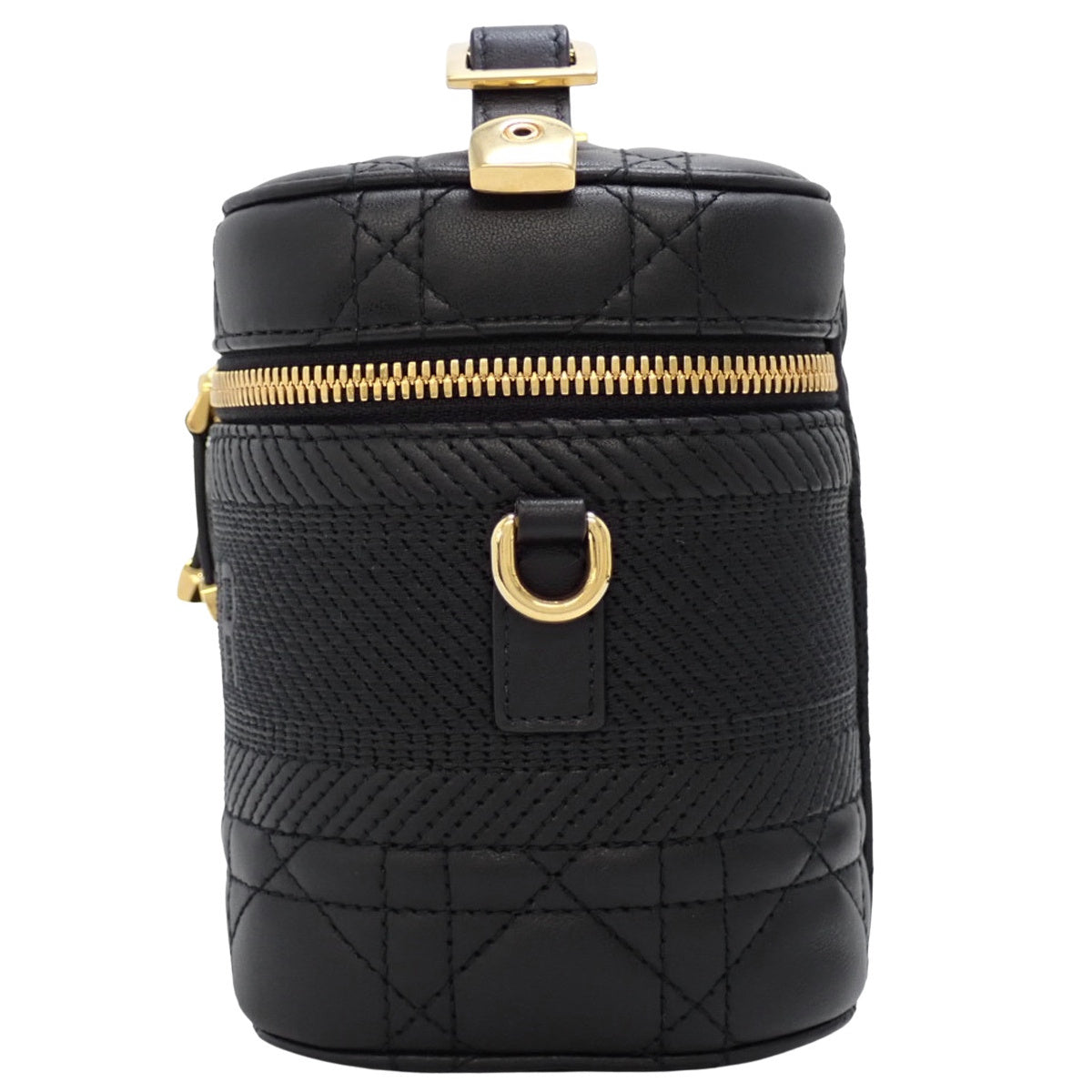 Dior Cannage Travel Small Vanity Bag in Black Leather (S5488UNTR_M900)