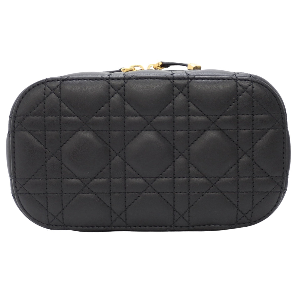 Dior Cannage Travel Small Vanity Bag in Black Leather (S5488UNTR_M900)