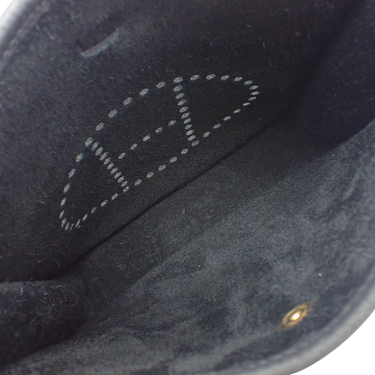 Evelyn Amazon TPM K Stamp Taurillon Clemence Leather Black Gray Gold Hardware