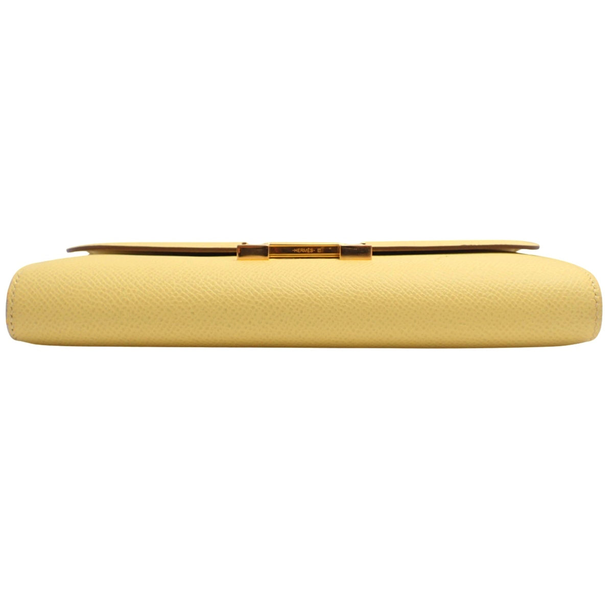 Constance Long To-Go Epsom Leather Jaune Poussin Gold Hardware Z Stamp