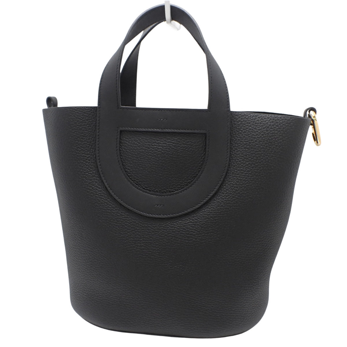 In the Loop 23 Taurillon Clemence Leather Black Gold Hardware B Stamp