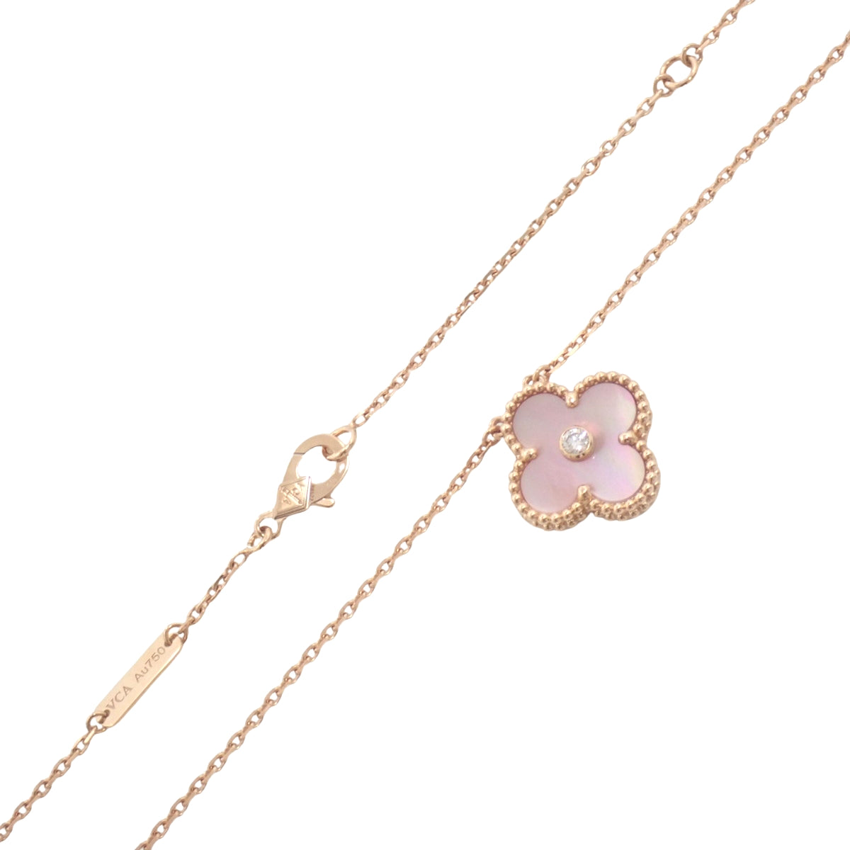 复古阿尔罕布拉吊坠,镶嵌钻石和珍珠母贝,18K金,2025年假日限量版