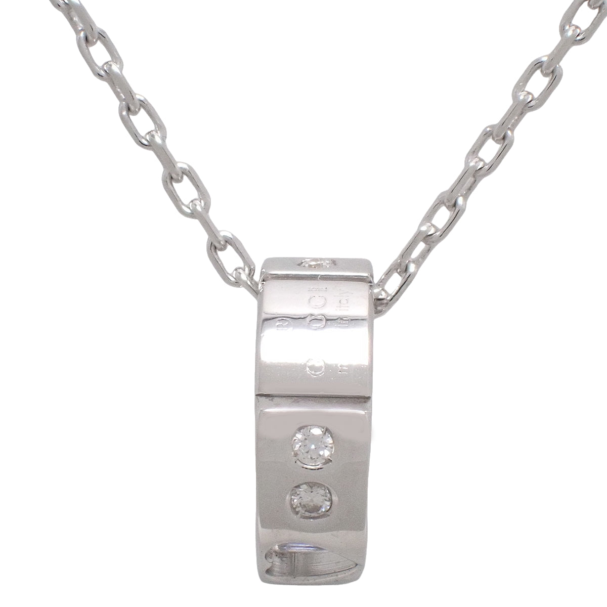 アイコンアモール ネックレス ダイヤモンド ホワイトゴールド K18WG 5.5g