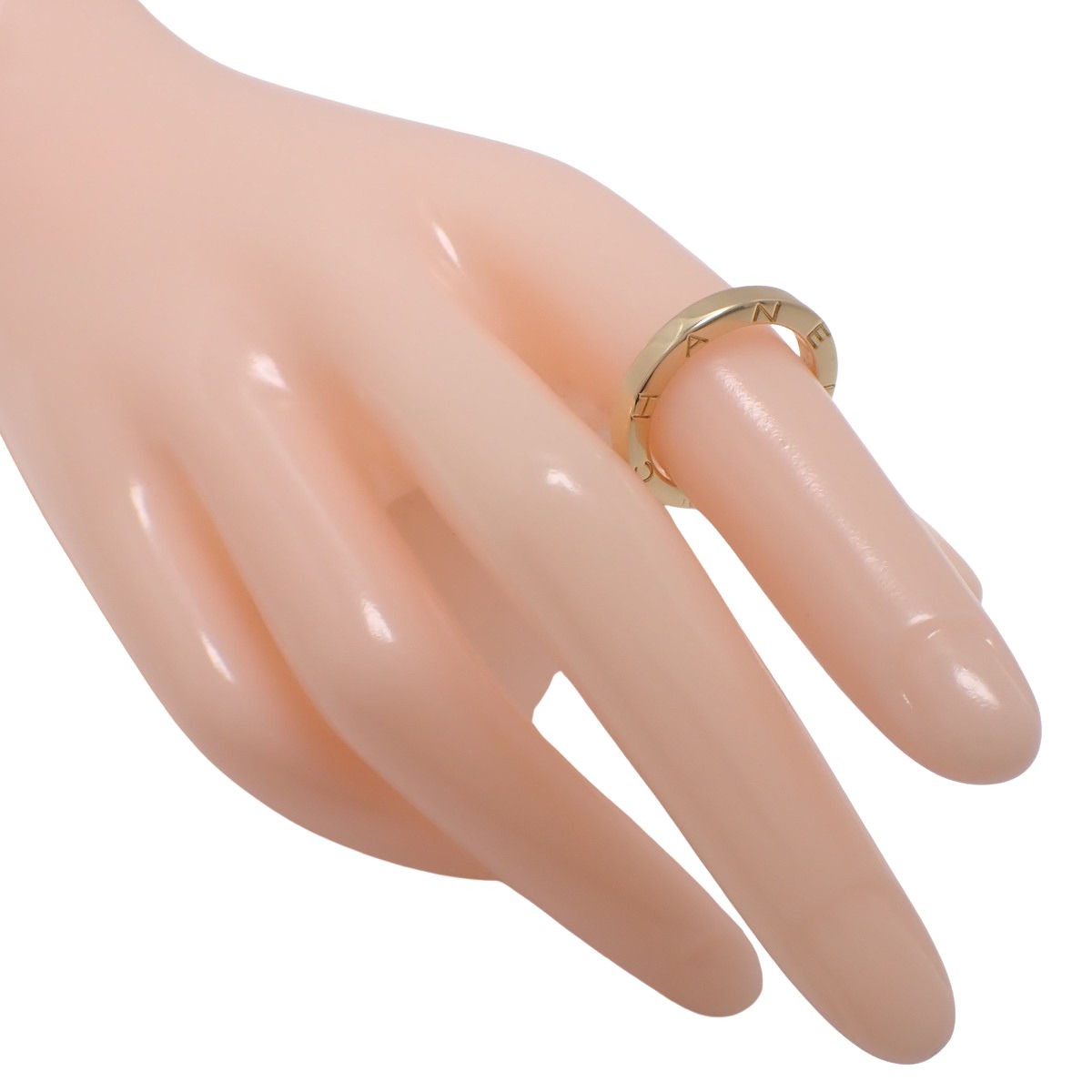 C Signature Small Ring Yellow Gold K18YG 5.6g