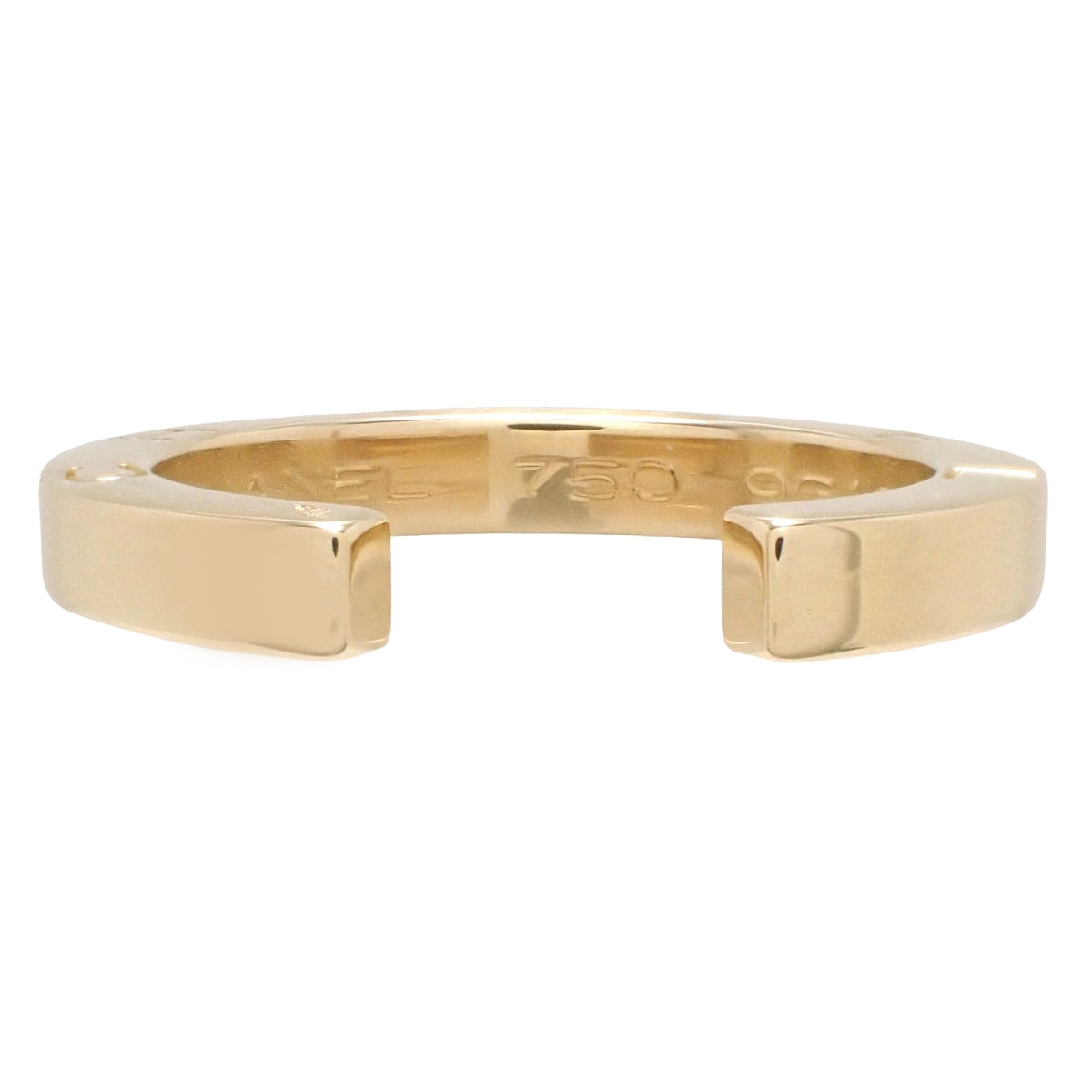 C Signature Small Ring Yellow Gold K18YG 5.6g