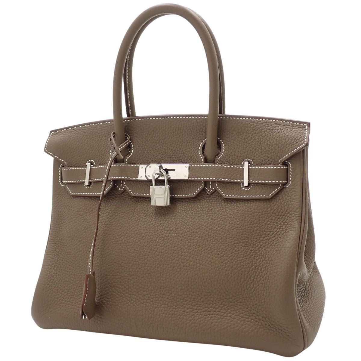 バーキン30 トゴ パラジウム金具 エトゥープ シルバー金具 C刻印