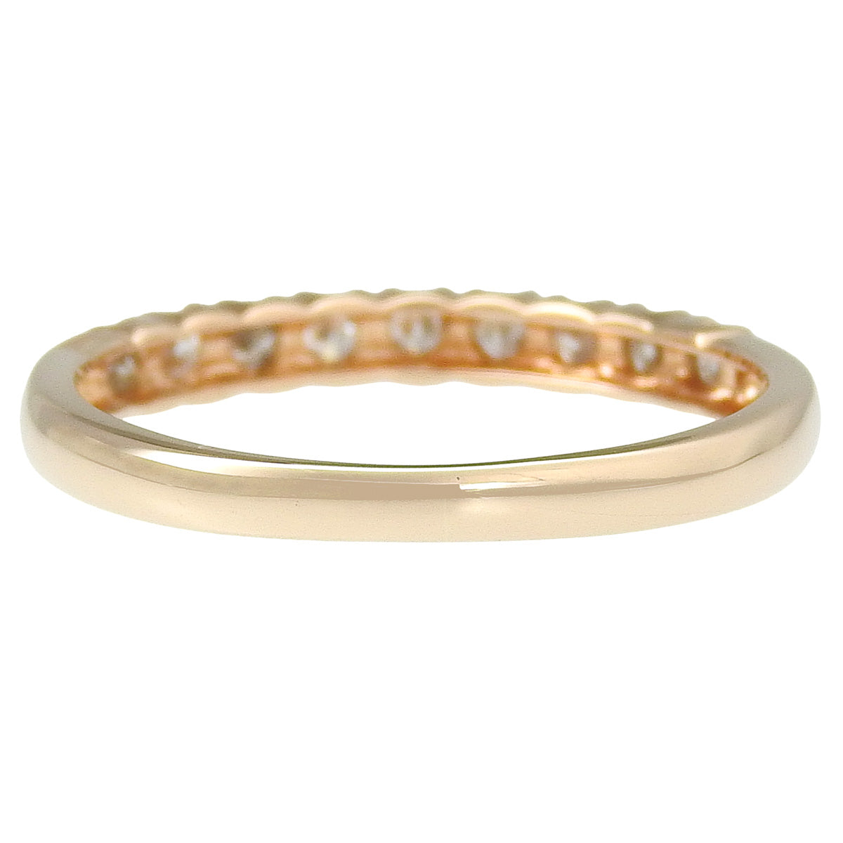 Diamond Ring D0.20 Pink Gold K14PG Size 10 (US) 1.2g