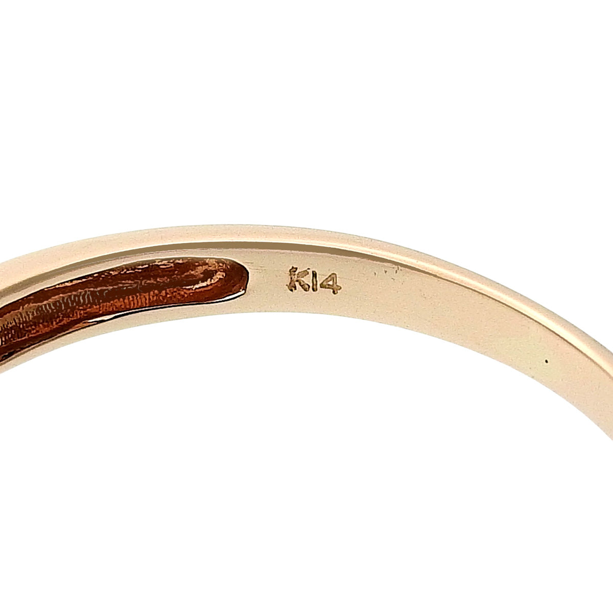 Diamond Ring D0.20 Pink Gold K14PG Size 10 (US) 1.2g