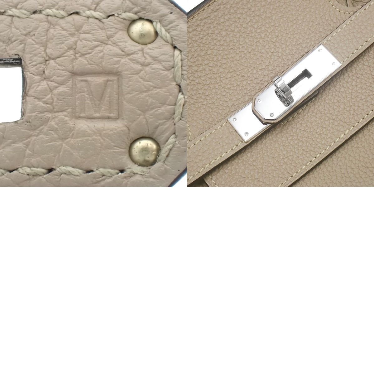 Birkin 40 Togo,钯金配件,Tourtile 灰色,印有“M”字样