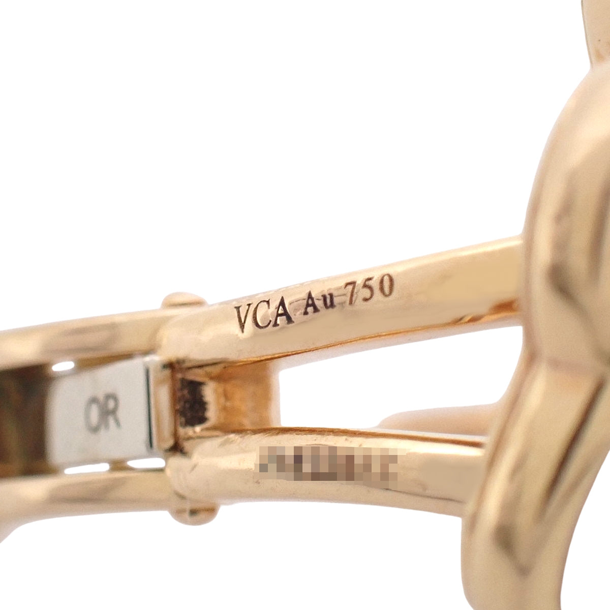 宇宙中号耳环,珍珠母贝/钻石,18K玫瑰金,14.9克