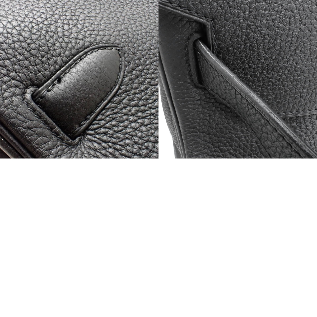 ショルダーバーキン トゴ ブラック シルバー金具 □M刻印