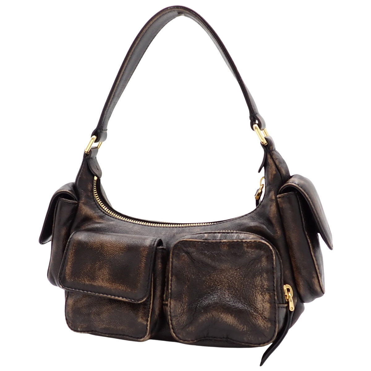 ポケット バッグ ナッパレザー ダークブラウン 5BC188_AF8T_F0201_V_OOO